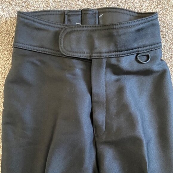 NWT Vintage Schoeller Skifans Stretch Stirrup Ski Pants Black Sz 4 - Picture 5 of 13